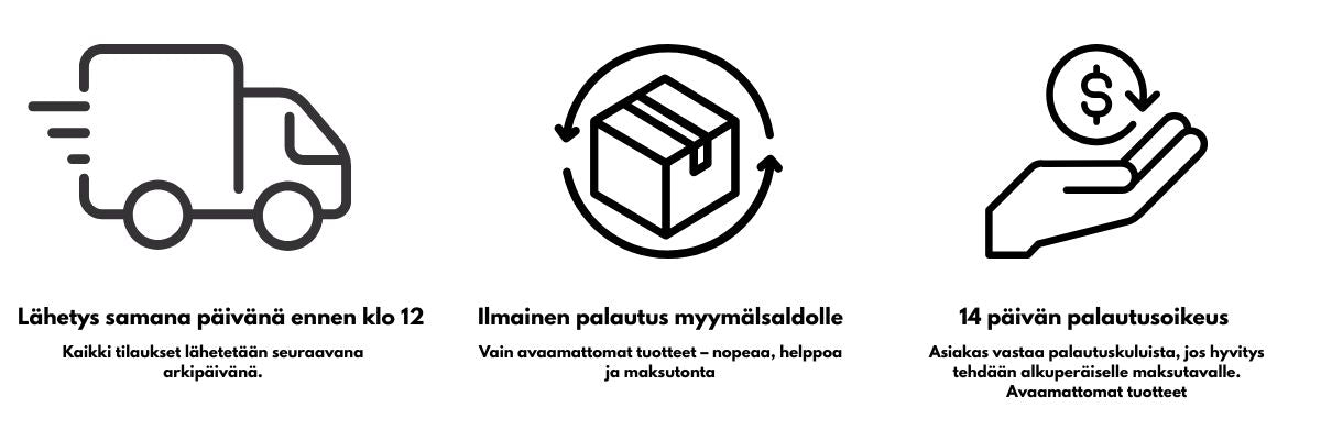 postitus ja palautus ohjeet